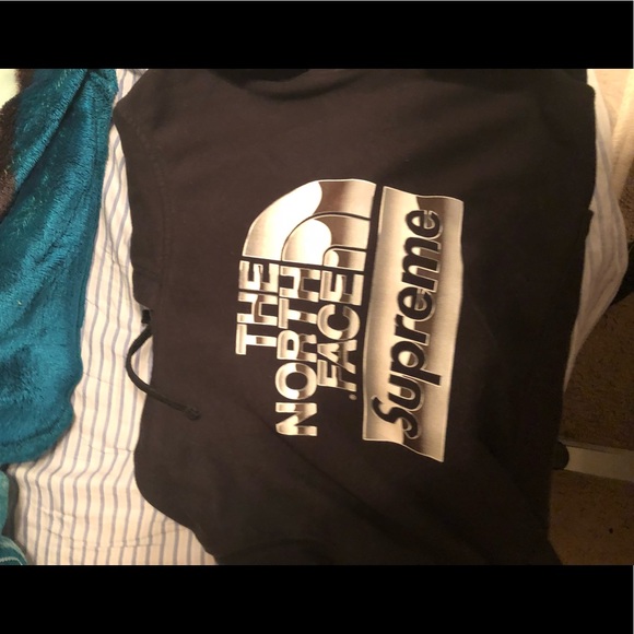 Supreme North Face Box Logo Hoodie Black Medium